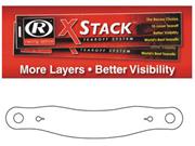 Racing Optics XStack Tearoffs, Clear 12-1/2" Post