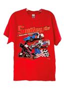 Smiley's Multi-Car Tee - Red