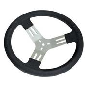 Longacre 13" Aluminum Kart Steering Wheel, Black