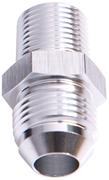 SRP Straight Male Union AN To Pipe Fitting, Chrome Look