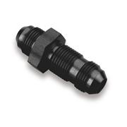 SRP Straight Bulkhead Union Fitting, Black