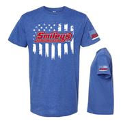 Smiley's Limited Edition USA Flag Tee, Blue