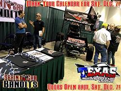 Sprint Car Bandits & Texas Sprint Series Alliance on Display at the Texas Motorsport Expo December 7th!