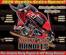 *2020 SERIES OPENER* 360C.I. SPRINT CAR BANDITS will be RIDIN' THE RAIL AT K-DALE on SATURDAY MARCH 28th – 7pm!