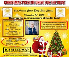 Texas Children’s Cancer Center Christmas Present Drive at Expo & 105 Speedway THIS SATURDAY