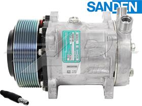OE Sanden Compressor SD7H15 - 125mm, 10 Groove Clutch 12V