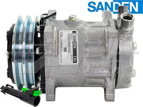 OE Sanden Compressor SD7H15HD - 132mm, 2 Groove Clutch 12V