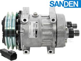 OE Sanden Compressor SD7H15 - 125mm, 2 Groove Clutch 24V
