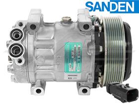 OE Sanden Compressor SD7H15 - 133mm, 8 Groove Clutch, 24 Volt