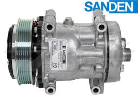 OE Sanden Compressor SD7H15 - 125mm, 6 Groove Clutch 24V