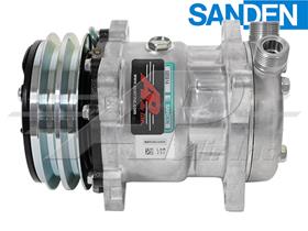 OE Sanden Compressor SD5H14 - 132mm, 2 Groove Clutch 12V
