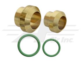 O-Ring to Flare Adapter Kit, #8 and #10 For Sanden and ICE Compressors