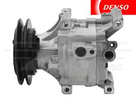 OE Denso Compressor SCSA06C - 122mm, Single Groove Clutch, 12V