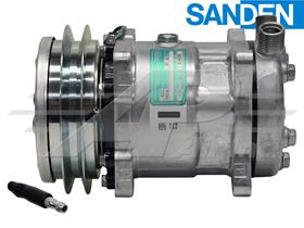 OE Sanden Compressor SD5H14 - 146mm, 1 Groove Clutch 24V