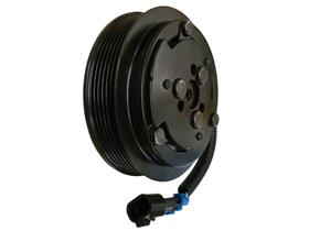 4.86" Clutch With 12V Coil, 6 Groove, SD7H15, Splined Shaft