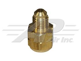 R1234yf to R12 Adapter 1/2" Female ACME LH to 1/4" Male