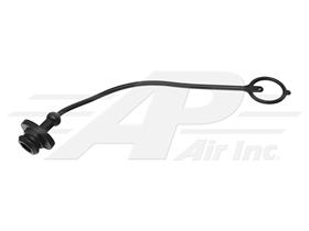 Black Dust Plug 1/2"