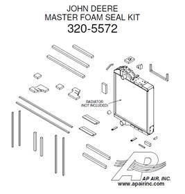 John Deere Master Radiator Foam Seal Kit