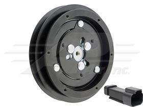 New 10S13C Clutch with 24V Coil, 5.3" with Single Groove Clutch