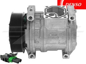 OE Denso Compressor 10PA15C - 124.5mm, 8 Groove Clutch 24V
