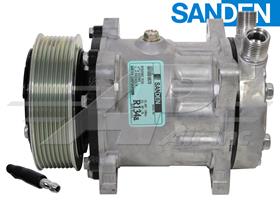 OE Sanden Compressor SD7H15 - 119mm, 8 Groove Clutch 24V