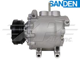 OE Sanden Compressor TRSA12 - 106mm, 4 Groove Clutch 12V