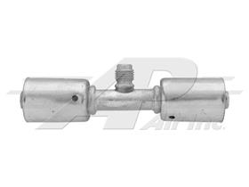 Straight #10 Beadlock Splicer w/ R12 Port - Aluminum
