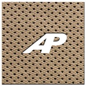 Cab Interior Foam 1/4" Sailcloth Tan Vinyl Perforated - Sold by the Foot