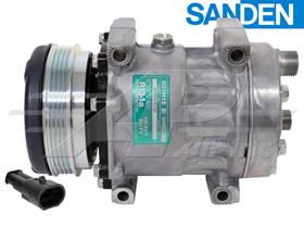 OE Sanden Compressor SD7H15 - 112mm, 4 Groove Clutch 12V