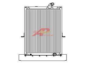 Aluminum Radiator with Oil Cooler and Frame - Mack