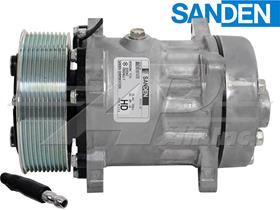 OE Sanden Compressor SD7H15, FLX7 - 125mm, 10 Groove Clutch, 24V