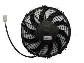 10" Condenser Fan Assembly, Pusher, Curved Blade, Low Profile, 24V