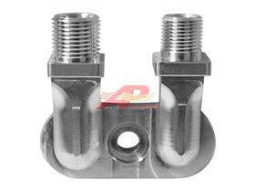 Vertical 8 and 10 O-Ring Bolt-On Manifold - Aluminum