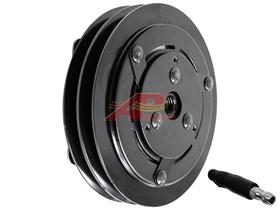 York 2 Groove, 6.70" Clutch, 1 Wire Male Bullet Coil 24V, 1/2" Belt, GL 1.66C, 2.28F