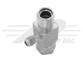 R12 #8 Inline Charge Fitting with #8 Male & Female O-Ring 
