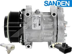 OE Sanden Compressor SD7H15SPRHD - 119mm, 8 Groove SHD Clutch, 12V