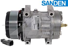 OE Sanden Compressor SD7H15E - 119mm, 8 Groove Clutch 12V
