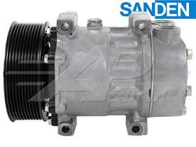 OE Sanden Compressor SD7H15 - 127mm, 10 Groove Clutch, 24V