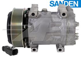 OE Sanden Compressor SD7H15 - 133mm, 8 Groove Clutch 24V