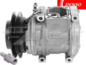 OE Denso Compressor 10PA15 - 133mm, 1 Groove Clutch, 12V