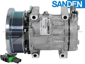 OE Sanden Compressor SD7H15SHD - 133mm, 8 Groove Clutch, 12V