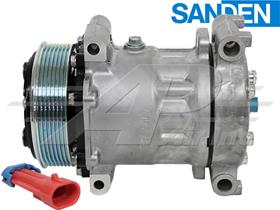 OE Sanden Compressor SD7H15HD - 119mm, 7 Groove Clutch 12V