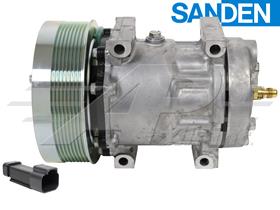 OE Sanden Compressor SD7H15 - 152mm, 8 Groove Clutch 24V