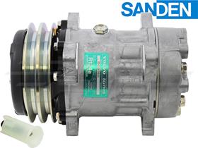 OE Sanden Compressor SD7H15 - 132mm, 2 Groove Clutch, 24V