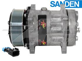 OE Sanden Compressor SD7H15HD - 119mm, 8 Groove Clutch, 12V