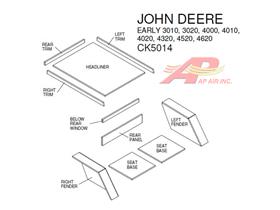 John Deere Year a Round QT1 Cab Kit w/ Headliner -