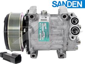 OE Sanden Compressor SD7H15 - 120mm, 8 Groove Clutch 24V