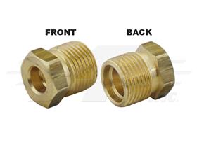 #12 Brass Braze On Male Insert O-Ring Nut, 3/4" Tube