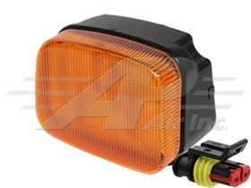 John Deere LED Amber Cab Light, Left - 4.75" x 3.25" x 2.5"