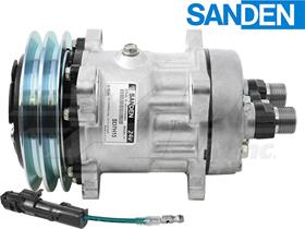 OE Sanden Compressor SD7H15HD - 152mm, 2 Groove Clutch, 24V